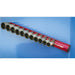 3/8" Square Drive Bit Holder - 12x Socket Capacity - Retaining Rail Bar Storage Loops