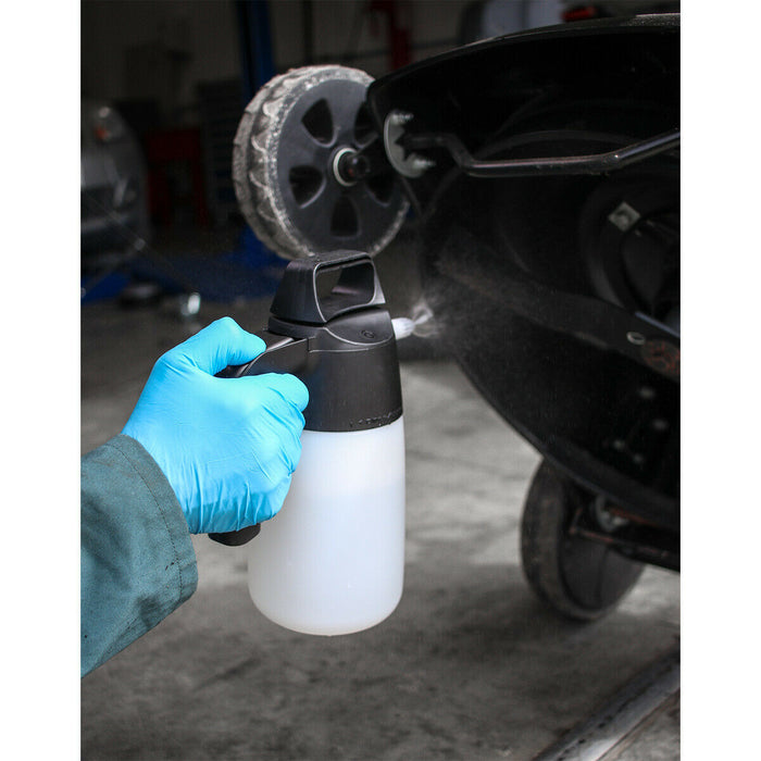Industrial Detergent Pressure Sprayer - Translucent Tank - 1L Working Capacity Loops
