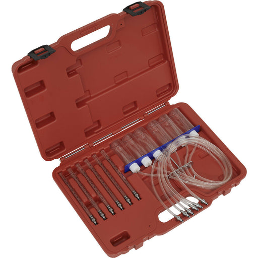 Diesel Injector Flow Test Kit - Common Rail Injection System - Up to 6 Cylinders Loops