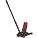 Low Entry Trolley Jack - 2500kg Weight Limit - Twin Piston - 495mm Max Height Loops