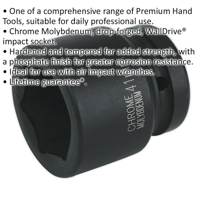 41mm Forged Impact Socket - 1 Inch Sq Drive - Chromoly Impact Wrench Socket Loops