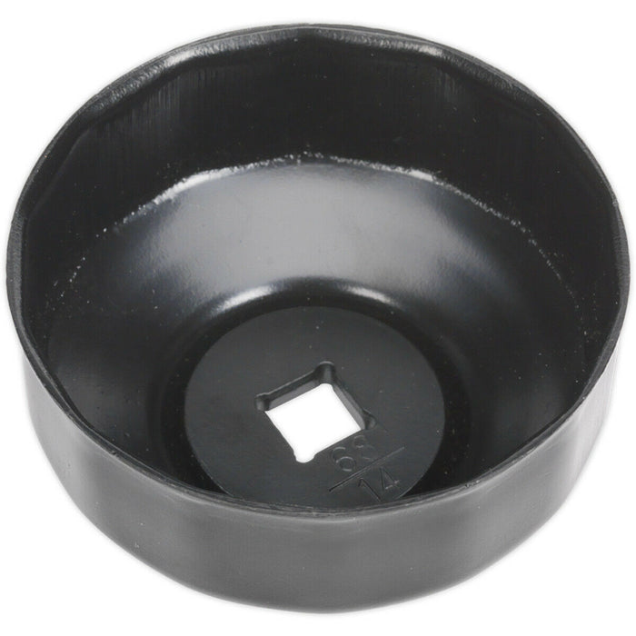 68mm Oil Filter Cap Wrench - 14 Flutes - 3/8" Sq Drive - Low Profile Design Loops