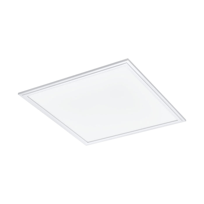 Wall / Ceiling Light White 450mm Slim Square Panel 21W Built in LED 4000K Loops