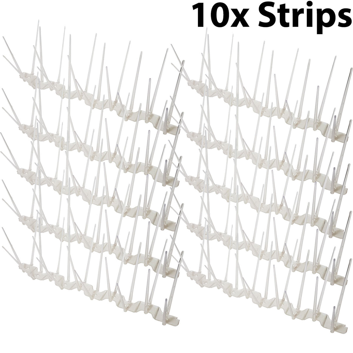 Window Spikes 10x 33cm x 11cm CUT TO SIZE Clear Anti Bird Pigeon Spikes Window Ledge ...