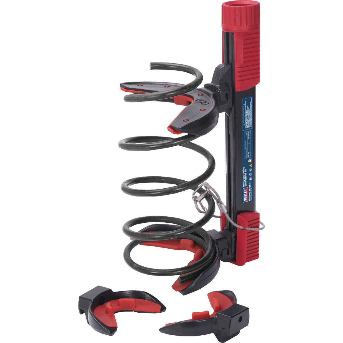 1600KG Coil Spring Compressor Kit - Drop Forged Yokes & Safety Wire Sl ...