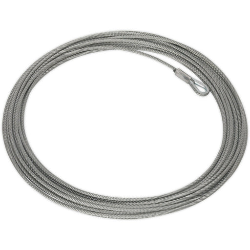 4.8mm x 15.2m Wire Rope Suitable For ys02806 ATV Quadbike Recovery Winch Loops