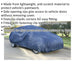 Small Lightweight Car Cover - 3800 x 1540 x 1190mm - Elasticated Corners Loops