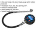 150psi DIGITAL Tyre Pressure Gauge with Twin Push-On Connector Hose -Swivel Head Loops