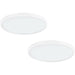 2 PACK Wall / Ceiling Light White 600mm Round Surface Mounted 27W LED 3000K Loops