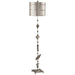 Floor Lamp Silver Leaf Silhouettes Aged Silver LED E27 100W Loops