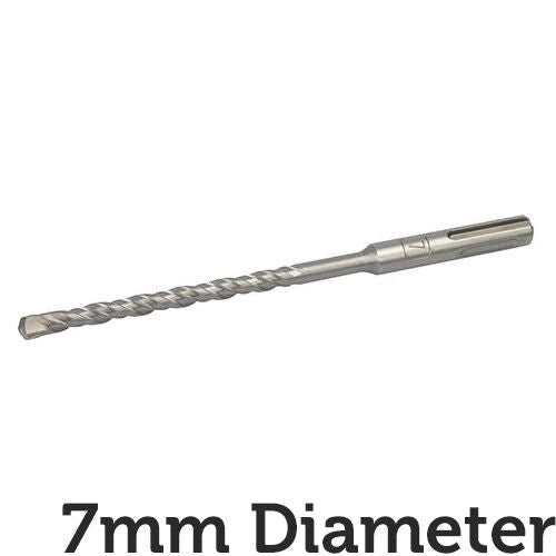 PRO 7mm x 160mm SDS Plus Masonry Drill Bit Tungsten Carbide Cutting Head Tip Loops