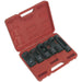 6 Piece Diesel Injector Window Socket Set - 1/2" Sq Drive - Injector Removal Loops