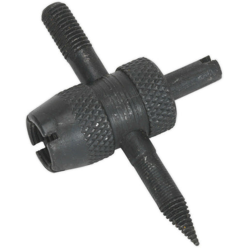 Knurled Tyre Vale Service Tool - Core Removal Clean Internal & External Threads Loops