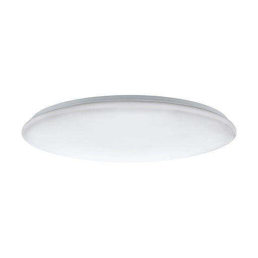 Flush Ceiling Light Colour White Shade White Plastic Bulb LED 80W Included Loops