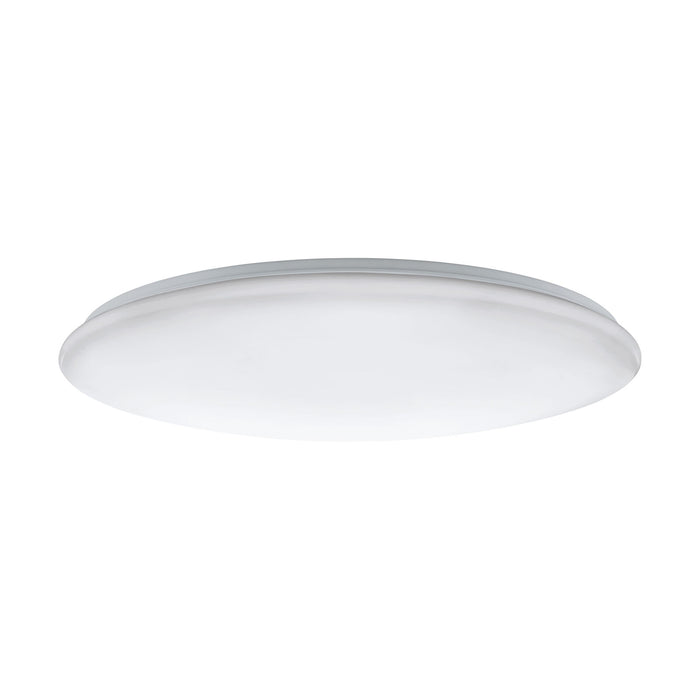 Flush Ceiling Light Colour White Shade White Plastic Bulb LED 80W Included Loops