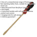 8 x 200mm Slotted Screwdriver - Non-Sparking - Soft Grip Handle - Die Forged Loops