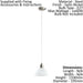 Pendant Light Colour Satin Nickel Shade White Glass Alabaster Bulb E27 1x60W Loops