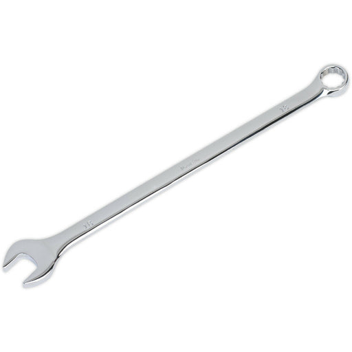 18mm x 333mm Extra Long Combination Spanner -  Chrome Vanadium Steel Nut Wrench Loops