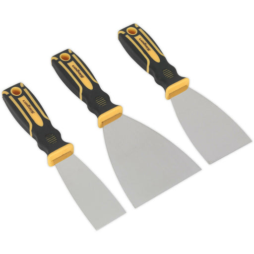 3 PACK Premium General Use Hand Scraper Set - Stainless Steel DIY Scraping Tool Loops