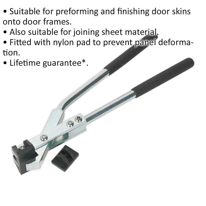 320mm Door Skin Folding Tool - Nylon Pad - Sheet Metal Joining Tool - Bodyshop Loops