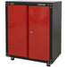 Modular 2 Door Cabinet with Worktop - 665 x 460 x 820mm - Locking Storage System Loops