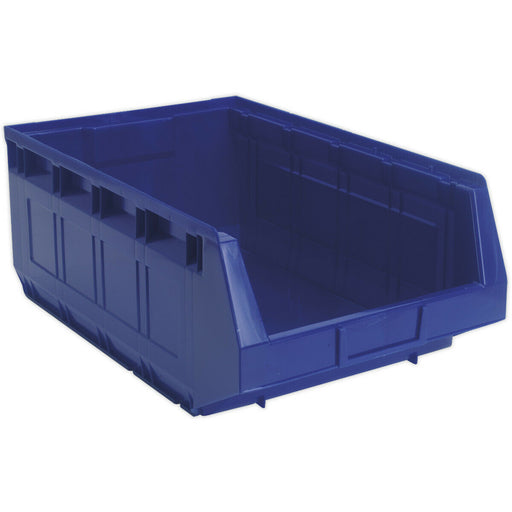 12 PACK Blue 310 x 500 x 190mm Plastic Storage Bin - Warehouse Part Picking Tray Loops