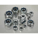 255 Pc Nylon Locknut Assortment - M4 to M16 - Partitioned Storage Box - DIN 985 Loops