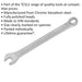 6mm Combination Spanner - Fully Polished Heads - Chrome Vanadium Steel Loops