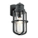 Outdoor IP44 1 Bulb Wall Light Lantern Textured Black LED E27 60W d01819 Loops