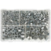 320 Piece Steel Nut Assortment - 1/4" to 1/2" UNF - Partitioned Storage Box Loops