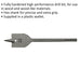 30 x 152mm Fully Hardened Wood Drill Bit - Hex Shank - High Performance Woodwork Loops