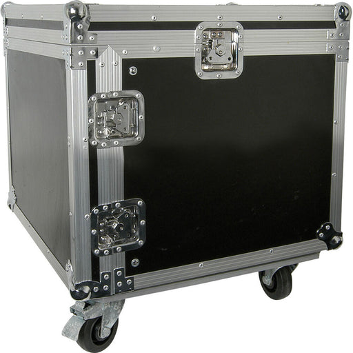 19" 8U Equipment Rack With Wheels Patch Panel Mount Case PA DJ Mixer Amp Audio Loops