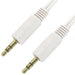 5m 3.5mm Jack Plug to Male Long Headphone Cable White Lead AUX Audio iPod Mp3 Loops