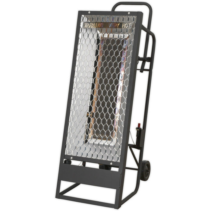 Industrial Propane Heater - 35000 Btu/Hr Space Warmer - Heavy Duty Frame Loops