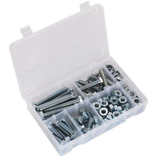 150 Piece Setscrew Nut & Washer Assortment - High Tensile Steel - M10 Metric Loops