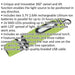 360° Swivel Inspection Light - 14 SMD & 3W SMD LED - Twin Battery - Green Loops