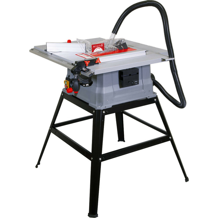 Aluminium Table Saw - 40 Tooth TCT Blade - 1500W Motor - Sturdy Metal Stand Loops