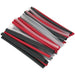 72 Piece 200mm Heat Shrink Tubing Assortment - Dual Wall Adhesive - Mixed Colour Loops