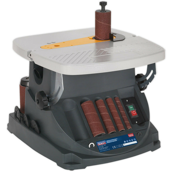 Oscillating Belt & Spindle Sander - 450W Motor - Bobbin Sander - Tilting Table Loops