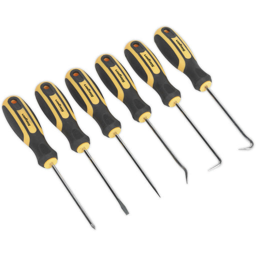 6 PACK Precision Microtip Screwdriver & Pick Hook Set - Mini Slotted Phillips Loops