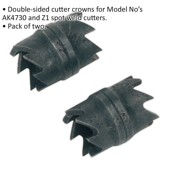 2 PACK - 10mm Spot Weld Cutting Crown - Mini Joint Removal Core Drill Bit Panel Loops