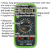8 Function Digital Multimeter with Thermocouple - Leads & Probes - High Vis Loops