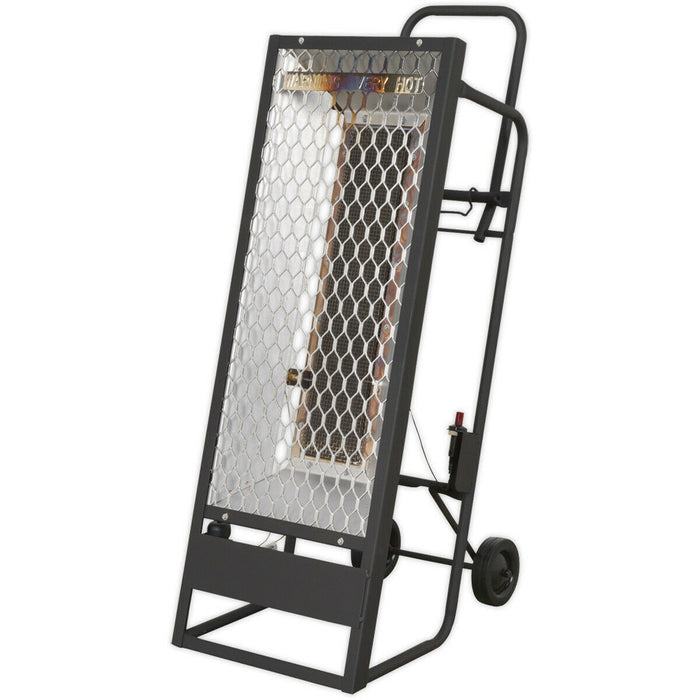 Industrial Propane Heater - 35000 Btu/Hr Space Warmer - Heavy Duty Frame Loops