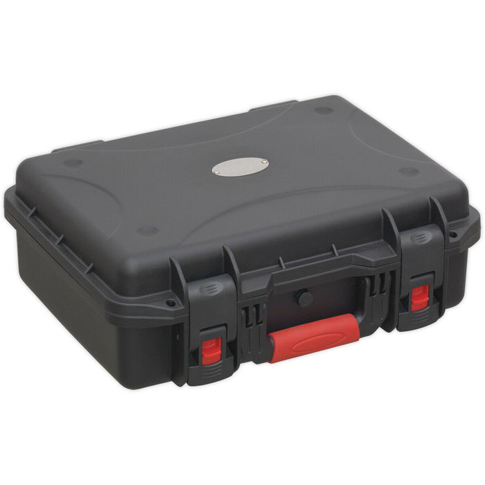 420 x 330 x 155mm IP67 Water Resistant Storage Case / Tool Box - Foam Lined Case Loops