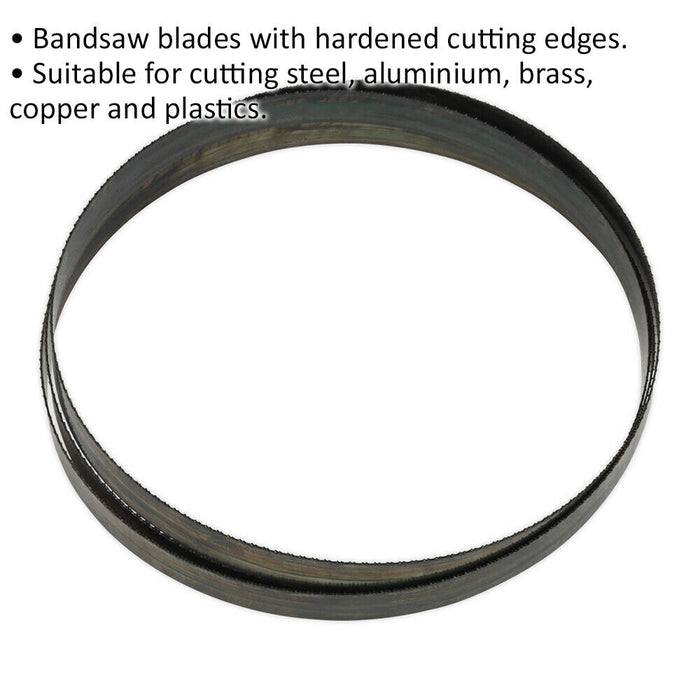 2105 x 20 x 0.9mm Bi-Metal Bandsaw Blade - 18 TPI Hardened Cutting Edges Metal Loops