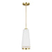 1 Bulb Ceiling Pendant Light Fitting Matte White LED E27 60W Bulb Loops