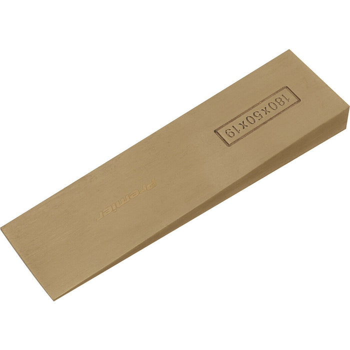 Non Sparking Lifting Wedge - 180 x 50 x 19mm - Precision Cast - Beryllium Copper Loops