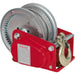 Geared Hand Winch with Brake & Cable - 900kg Capacity - Hardened Steel Gear Loops
