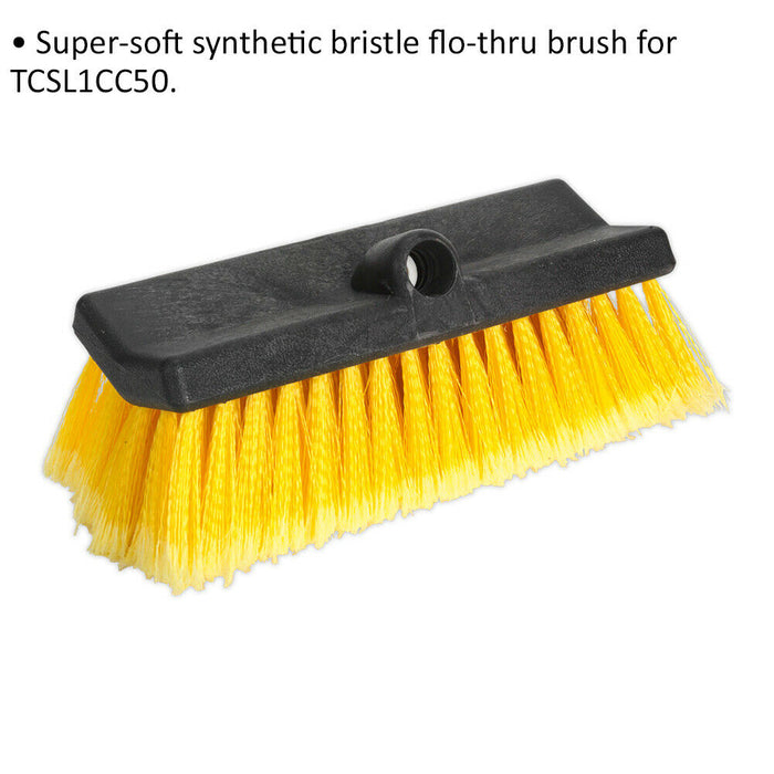 Replacement Synthetic Bristle Flow Through Brush Head for ys03310 Brush Loops