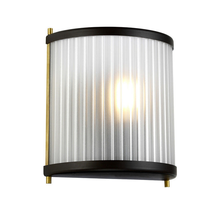 Wall Light Museum Bronze Dark Brown Painted / Aged Brass LED E27 60W Loops